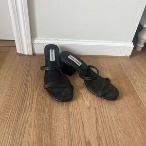 Steve Madden Black Women's Block Heel Sandals
